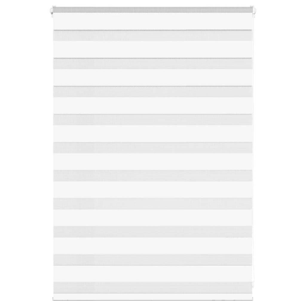 VidaXL store zèbre 105x100 cm largeur de tissu 100,9 cm polyester blanc
