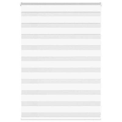 VidaXL store zèbre 105x100 cm largeur de tissu 100,9 cm polyester blanc