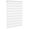 VidaXL store zèbre 115x100 cm largeur de tissu 110,9 cm polyester blanc