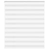 VidaXL store zèbre 135x100 cm largeur de tissu 130,9 cm polyester blanc