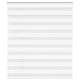 VidaXL store zèbre 135x100 cm largeur de tissu 130,9 cm polyester blanc