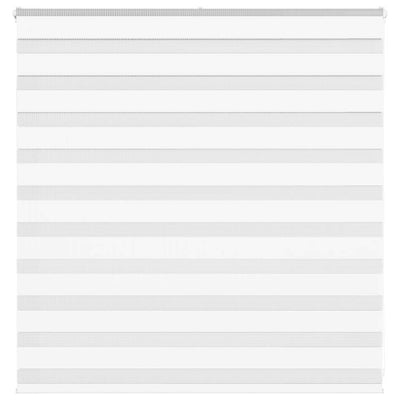 VidaXL store zèbre 140x100 cm largeur de tissu 135,9 cm polyester blanc