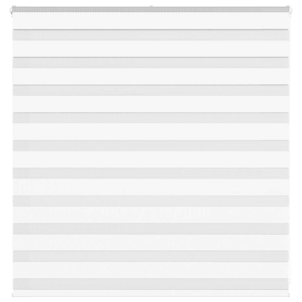VidaXL store zèbre 145x100 cm largeur de tissu 140,9 cm polyester blanc