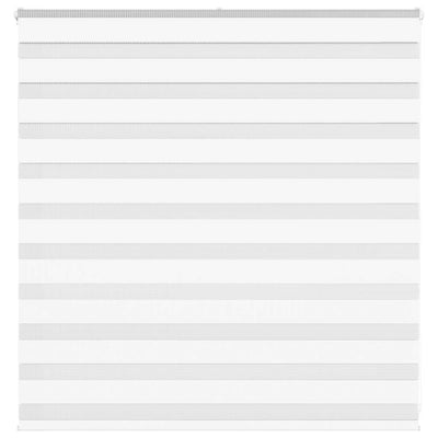 VidaXL store zèbre 145x100 cm largeur de tissu 140,9 cm polyester blanc