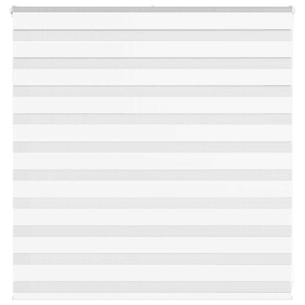 VidaXL store zèbre 150x100 cm largeur de tissu 145,9 cm polyester blanc