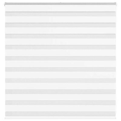 VidaXL store zèbre 150x100 cm largeur de tissu 145,9 cm polyester blanc