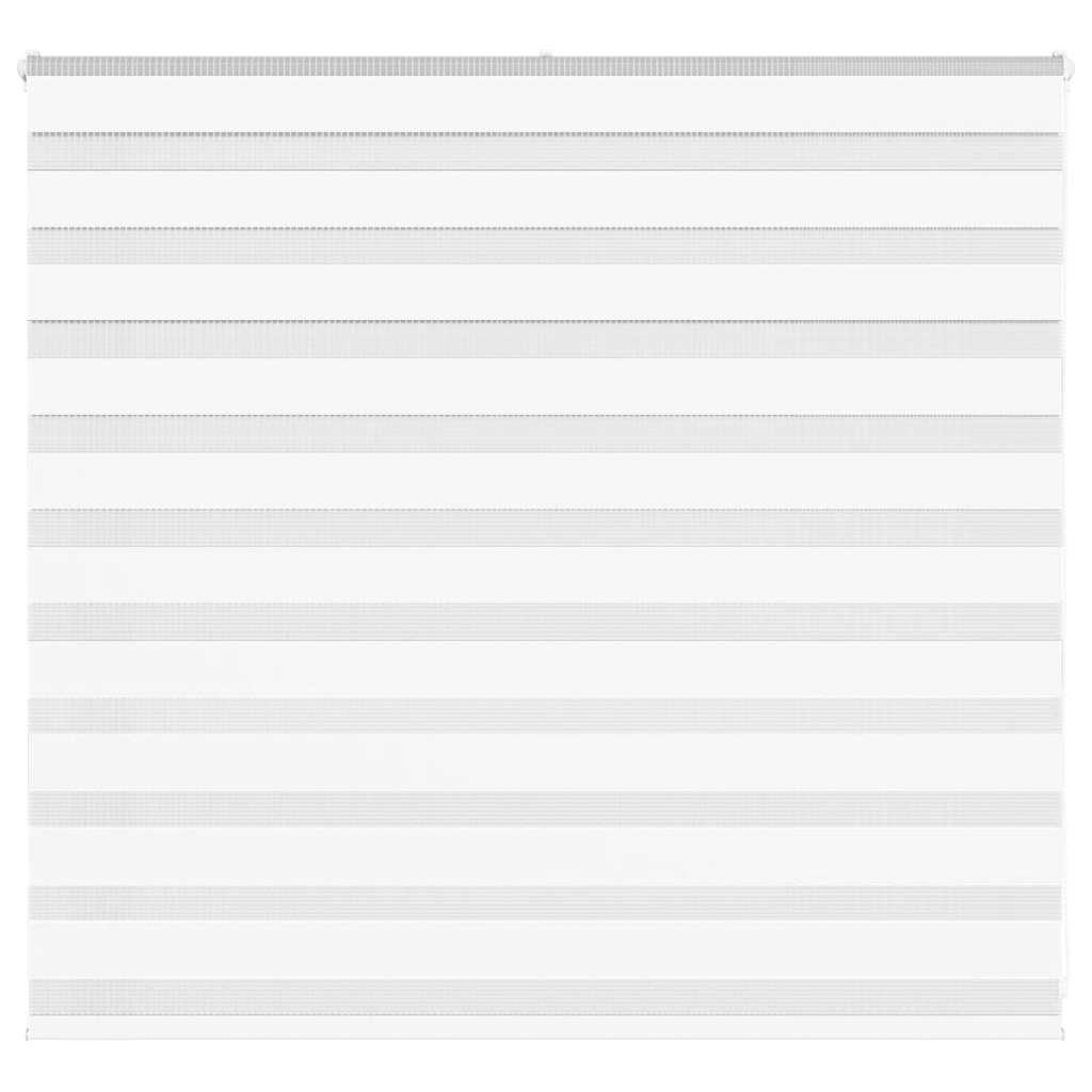VidaXL store zèbre 155x100 cm largeur de tissu 150,9 cm polyester blanc