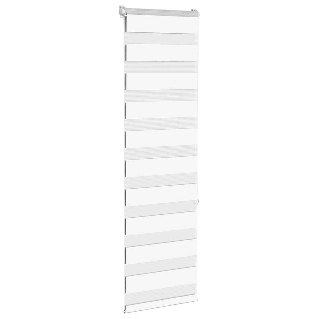 Vidaxl Zebra Rouleau aveugle 50x150 cm Largeur de poussière 45,9 cm Polyester blanc