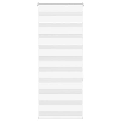 Vidaxl Zebra Rouleau aveugle 55x150 cm Largeur de poussière 50,9 cm Polyester blanc