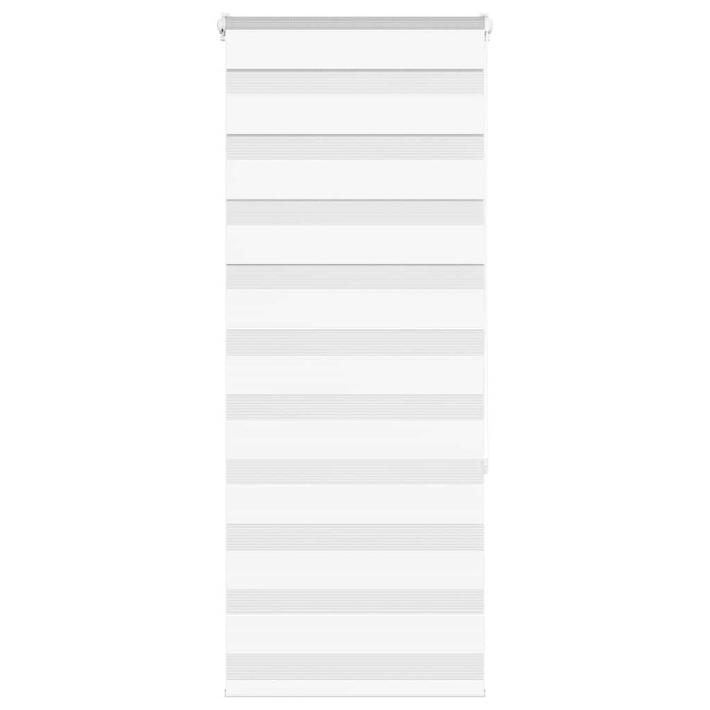 Vidaxl Zebra Rouleau aveugle 60x150 cm Largeur de poussière 55,9 cm Polyester blanc