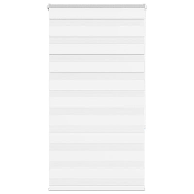 Vidaxl Zebra Rouleau aveugle 75x150 cm Largeur de poussière 70,9 cm Polyester blanc