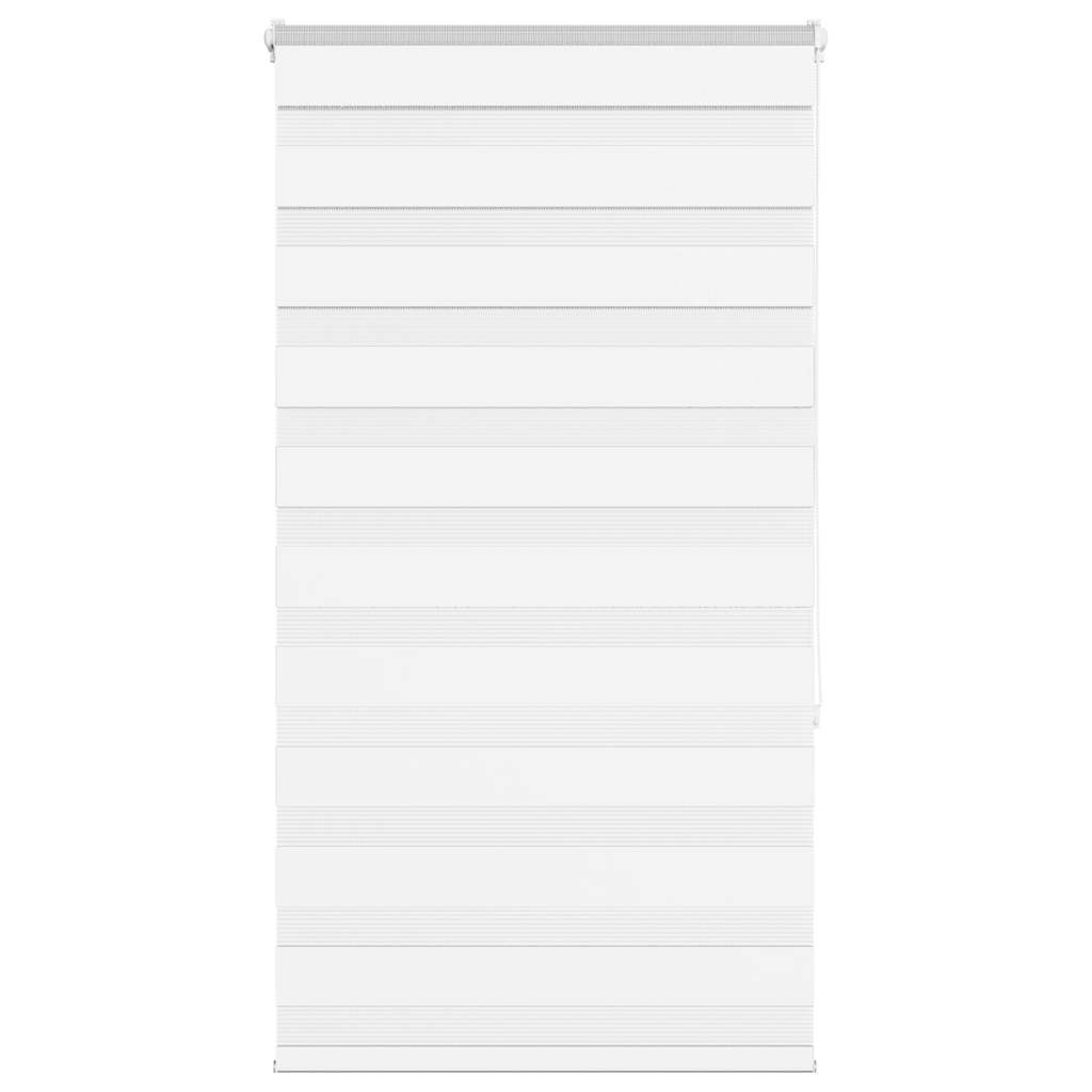 Vidaxl Zebra Rouleau aveugle 80x150 cm Largeur de poussière 75,9 cm Polyester blanc