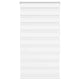 Vidaxl Zebra Rouleau aveugle 80x150 cm Largeur de poussière 75,9 cm Polyester blanc