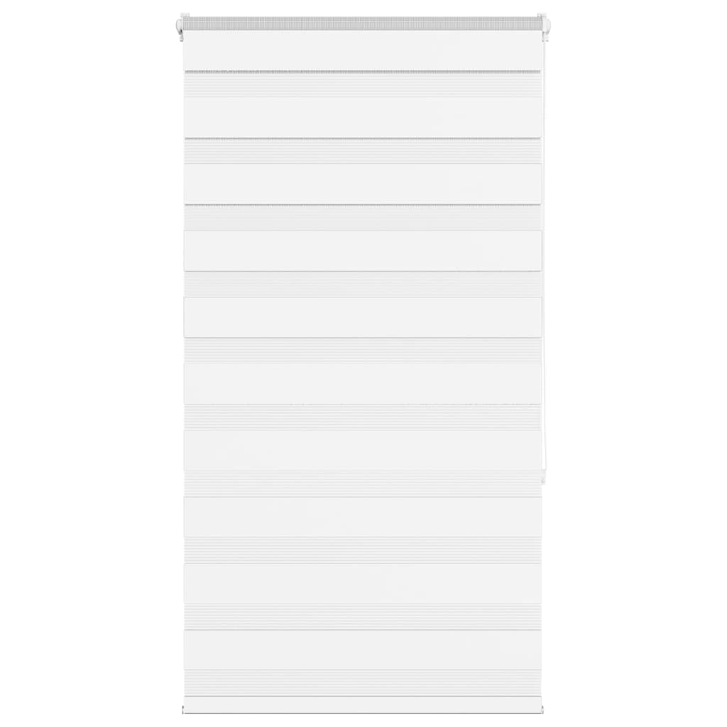Vidaxl Zebra Rouleau aveugle 90x150 cm Largeur de poussière 85,9 cm Polyester blanc