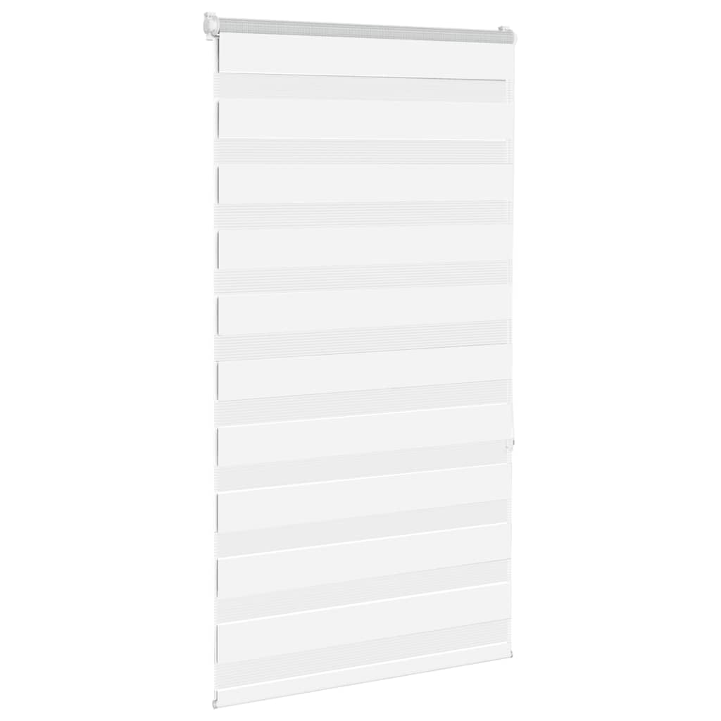 Vidaxl Zebra Rouleau aveugle 90x150 cm Largeur de poussière 85,9 cm Polyester blanc