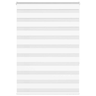 Vidaxl Zebra Rouleau aveugle 100x150 cm Largeur de poussière 95,9 cm Blanc en polyester