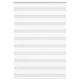 Vidaxl Zebra Rouleau aveugle 105x150 cm Largeur de poussière 100,9 cm Polyester blanc