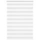 Vidaxl Zebra Rouleau aveugle 115x150 cm Largeur de poussière 110,9 cm Polyester blanc