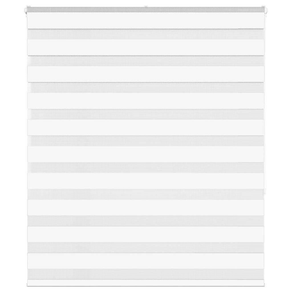 Vidaxl Zebra Rouleau aveugle 120x150 cm Largeur de poussière 115,9 cm Polyester blanc