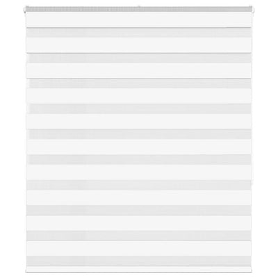 Vidaxl Zebra Rouleau aveugle 120x150 cm Largeur de poussière 115,9 cm Polyester blanc