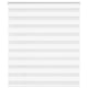 Vidaxl Zebra Rouleau aveugle 120x150 cm Largeur de poussière 115,9 cm Polyester blanc