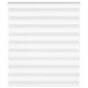 Vidaxl Zebra Rouleau aveugle 125x150 cm Largeur de poussière 120,9 cm Polyester blanc