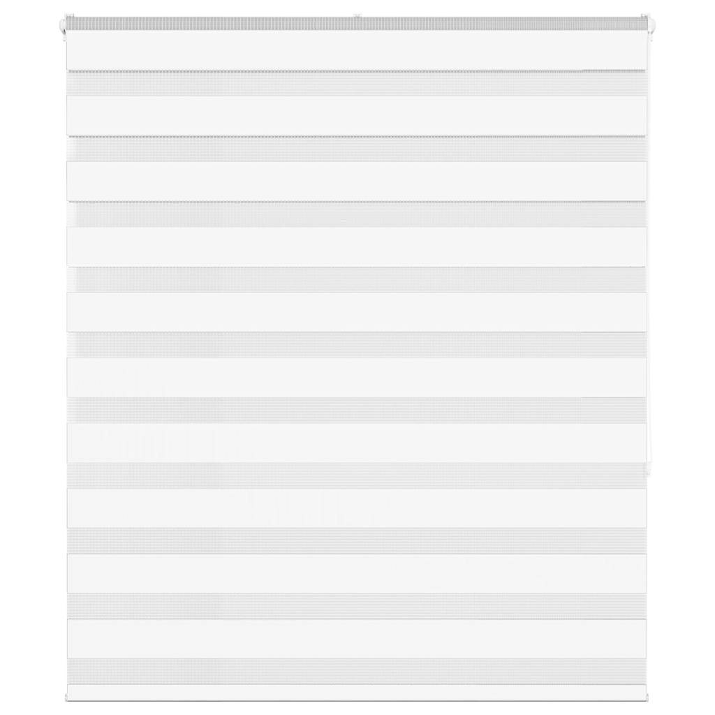 Vidaxl Zebra Rouleau aveugle 130x150 cm Largeur de poussière 125,9 cm Polyester blanc
