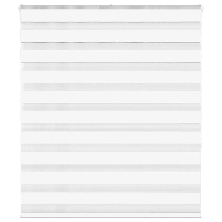Vidaxl Zebra Rouleau aveugle 130x150 cm Largeur de poussière 125,9 cm Polyester blanc