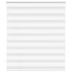 Vidaxl Zebra Rouleau aveugle 130x150 cm Largeur de poussière 125,9 cm Polyester blanc