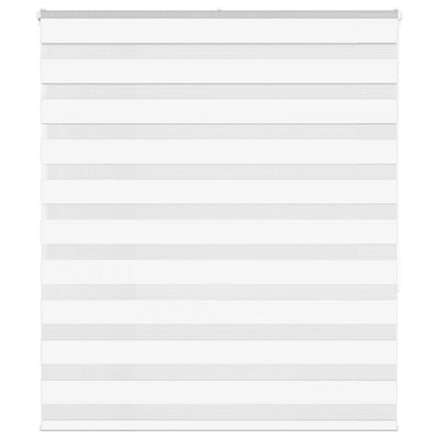 Vidaxl Zebra Rouleau aveugle 135x150 cm Largeur de poussière 130,9 cm Polyester blanc