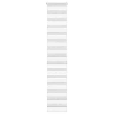 Vidaxl Zebra Rouleau aveugle 50x200 cm Largeur de tissu 45,9 cm Blanc en polyester