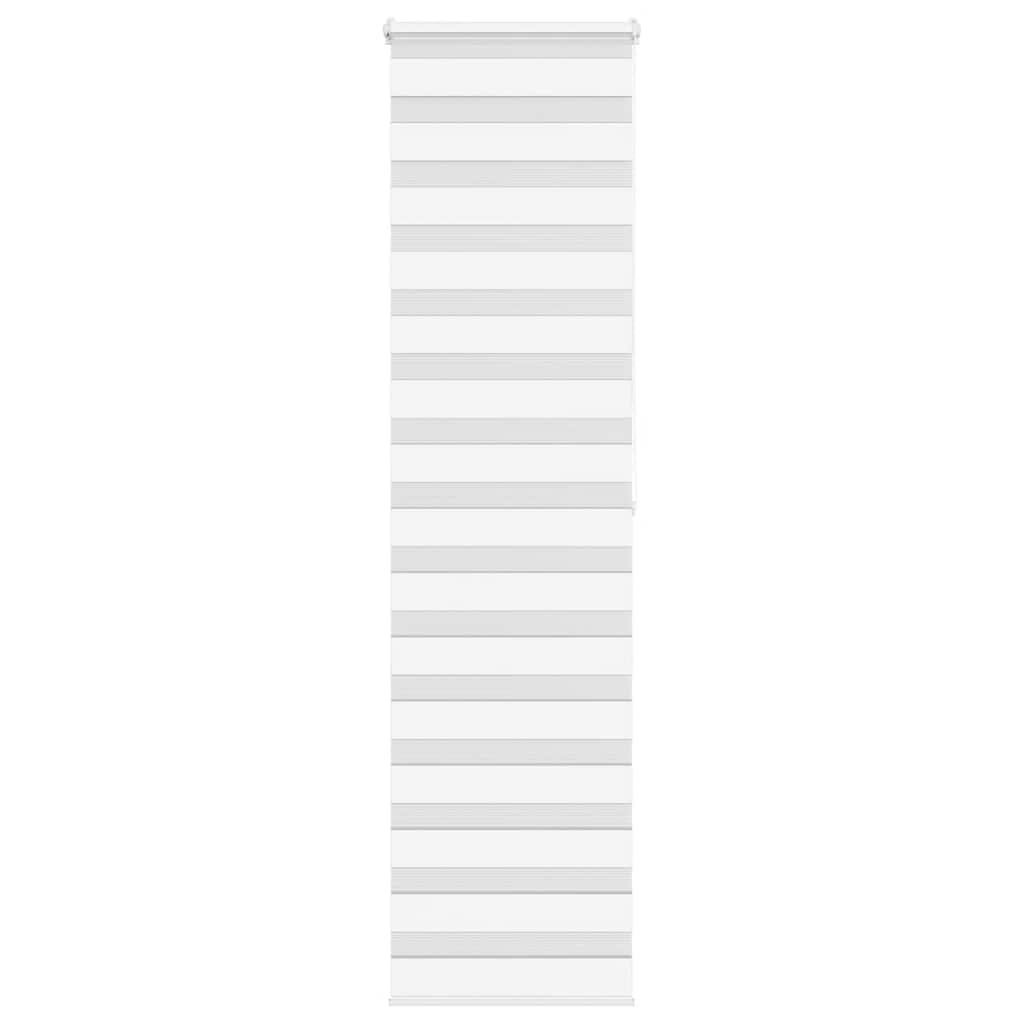 Vidaxl Zebra Rouleau aveugle 60x200 cm Largeur de poussière 55,9 cm Polyester blanc