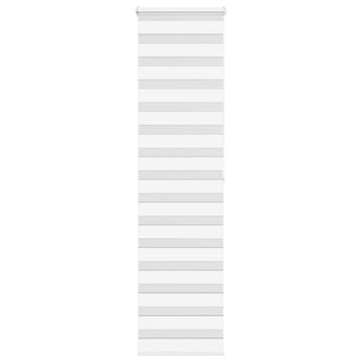 Vidaxl Zebra Rouleau aveugle 60x200 cm Largeur de poussière 55,9 cm Polyester blanc