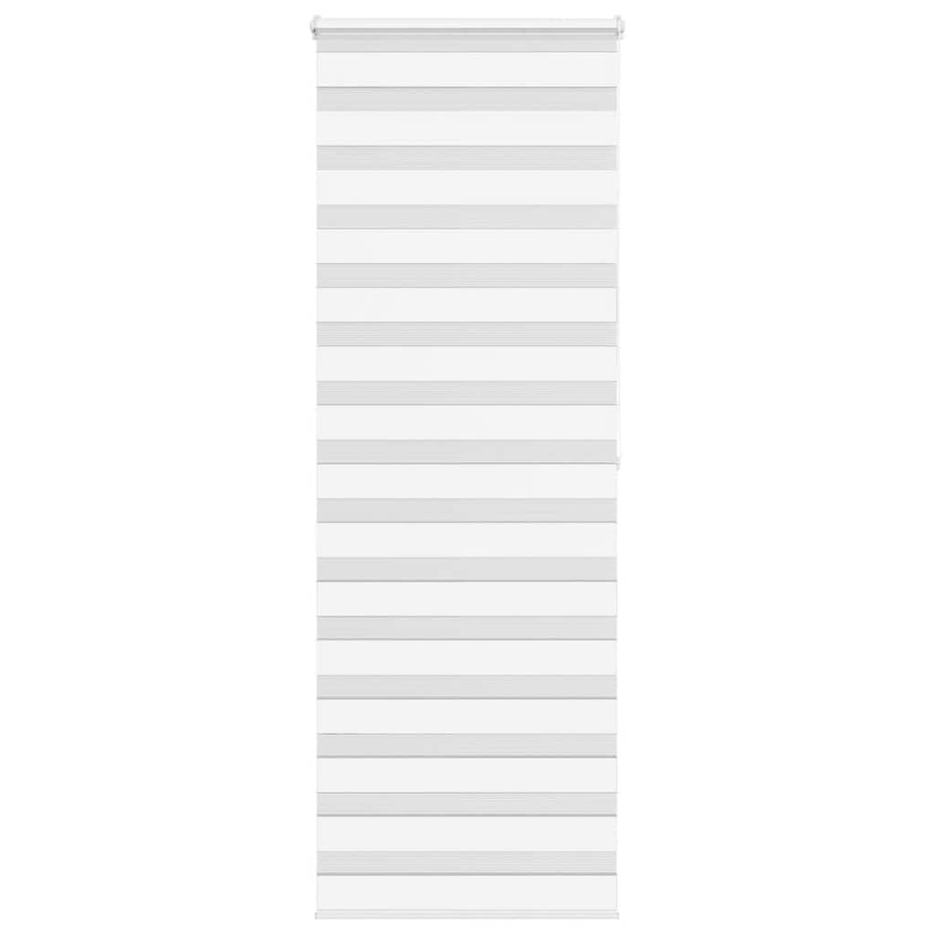 Vidaxl Zebra Rouleau aveugle 75x200 cm Largeur de tissu 70,9 cm Blanc en polyester