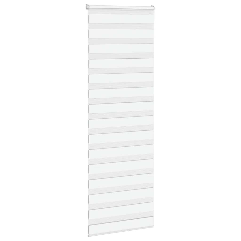Vidaxl Zebra Rouleau aveugle 75x200 cm Largeur de tissu 70,9 cm Blanc en polyester
