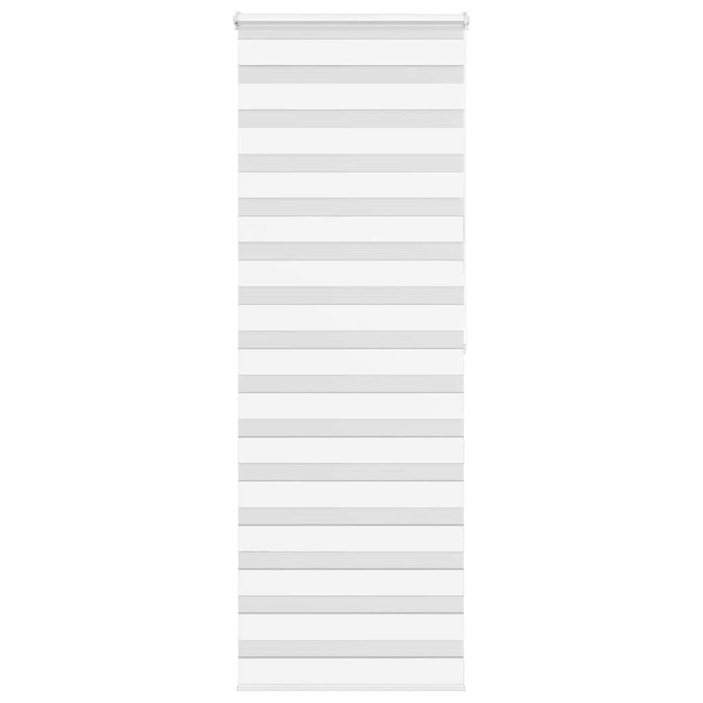 Vidaxl Zebra Rouleau aveugle 90x200 cm Largeur de poussière 85,9 cm Polyester blanc