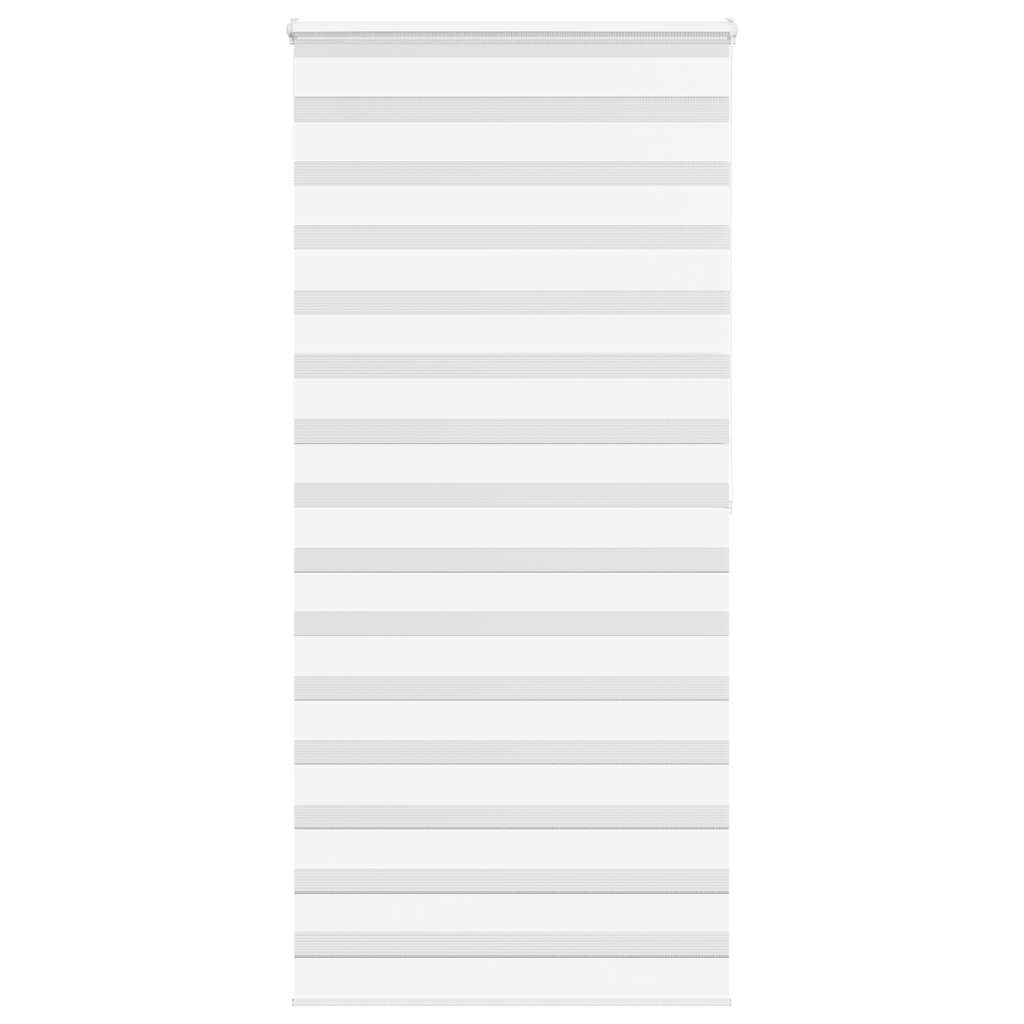 Vidaxl Zebra Rouleau aveugle 100x200 cm Largeur de poussière 95,9 cm Blanc en polyester