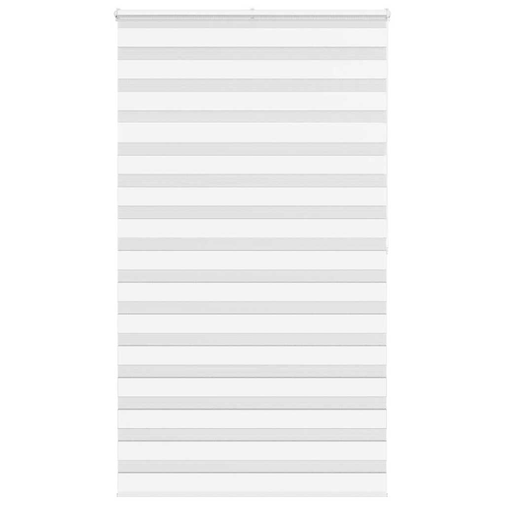 Vidaxl Zebra Rouleau aveugle 120x200 cm Largeur de poussière 115,9 cm Polyester blanc