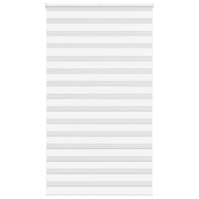 Vidaxl Zebra Rouleau aveugle 120x200 cm Largeur de poussière 115,9 cm Polyester blanc