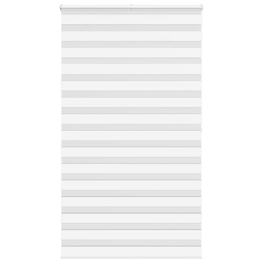 Vidaxl Zebra Rouleau aveugle 125x200 cm Largeur de tissu 120,9 cm Blanc en polyester
