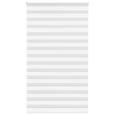 Vidaxl Zebra Rouleau aveugle 125x200 cm Largeur de tissu 120,9 cm Blanc en polyester