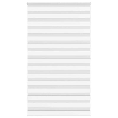 Vidaxl Zebra Rouleau aveugle 130x200 cm Largeur de tissu 125,9 cm Blanc en polyester