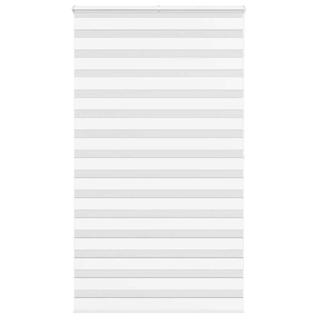 Vidaxl Zebra Rouleau aveugle 135x200 cm Largeur de poussière 130,9 cm Polyester blanc