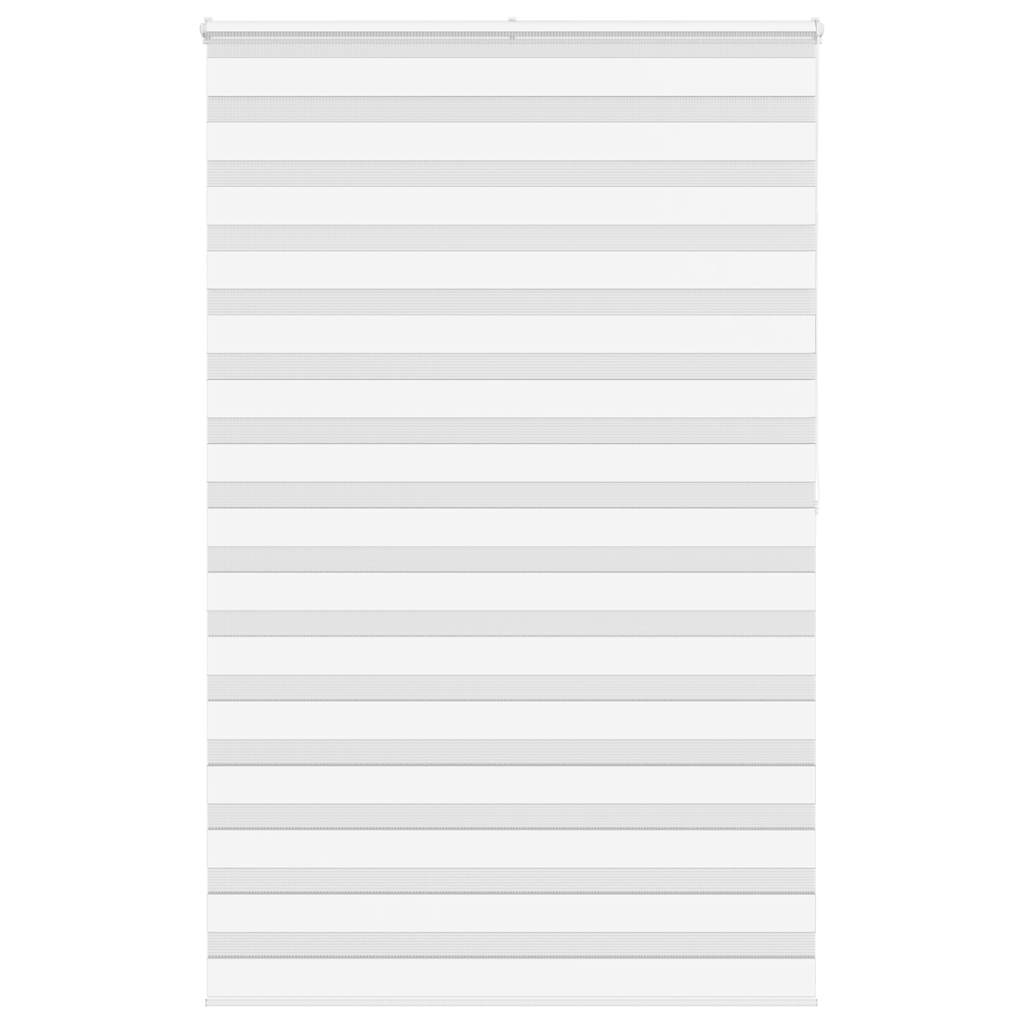 Vidaxl Zebra Rouleau aveugle 140x200 cm Largeur de poussière 135,9 cm Polyester blanc