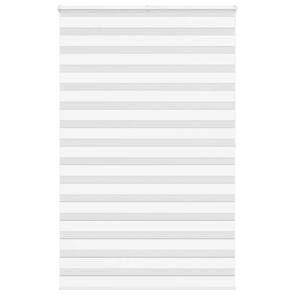 Vidaxl Zebra Rouleau aveugle 145x200 cm Largeur de poussière 140,9 cm Polyester blanc