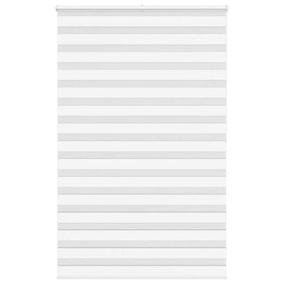 Vidaxl Zebra Rouleau aveugle 145x200 cm Largeur de poussière 140,9 cm Polyester blanc