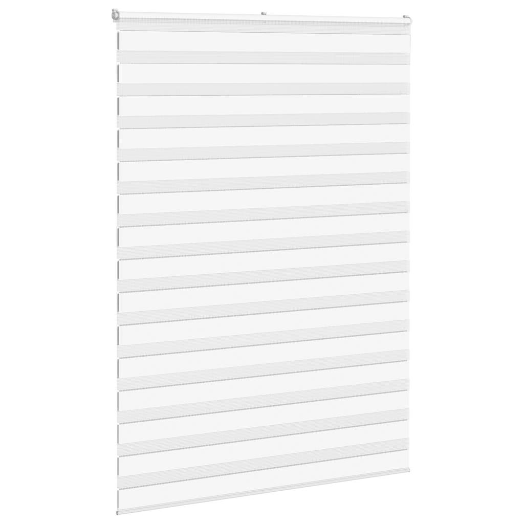 Vidaxl Zebra Rouleau aveugle 165x200 cm Largeur de poussière 160,9 cm Polyester blanc