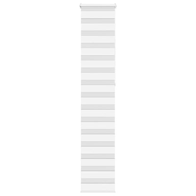 Vidaxl Zebra Rouleau aveugle 40x230 cm Largeur de tissu 35,9 cm Polyester blanc