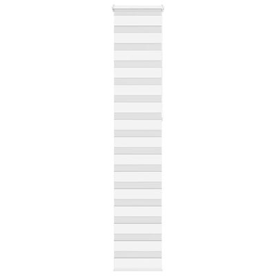 Vidaxl Zebra Rouleau aveugle 50x230 cm Largeur de tissu 45,9 cm Blanc en polyester