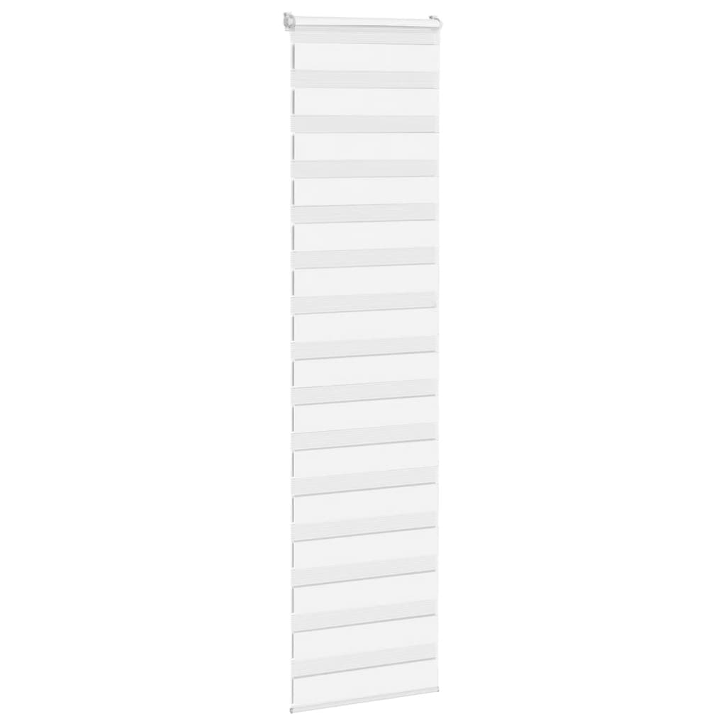 Vidaxl Zebra Rouleau aveugle 55x230 cm Largeur de tissu 50,9 cm Polyester blanc